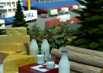 Amenaza con aranceles a los lácteos y la madera de Canadá a partir de "hoy"