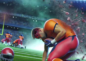 Brutal entrada en la cara; jugador tiene lesión craneal