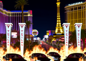 Incendiaron decenas de Teslas en estacionamiento de Las Vegas 🎦 - El Tiempo de México