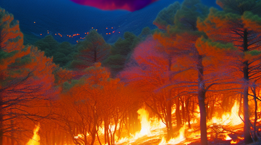 Se desata incendio en Sierra de Arteaga, Coahuila; viento impide que logre ser controlado (Videos)