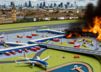 Cierre de aeropuerto londinense por incendio causa perturbaciones en tráfico mundial