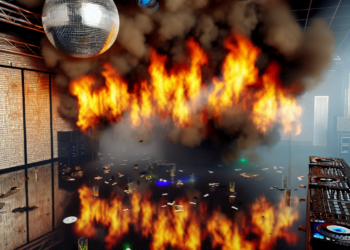 VIDEO: Captan momento en que fuegos artificiales provocan incendio en discoteca de Macedonia