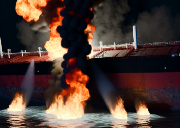 Se produce un incendio tras la colisión de un petrolero y un buque de carga frente a las costas del Reino Unido