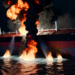 Se produce un incendio tras la colisión de un petrolero y un buque de carga frente a las costas del Reino Unido
