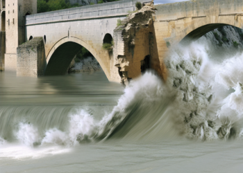 Lluvias causan del derrumbe del Puente Viejo de Talavera de la Reina (VIDEOS)