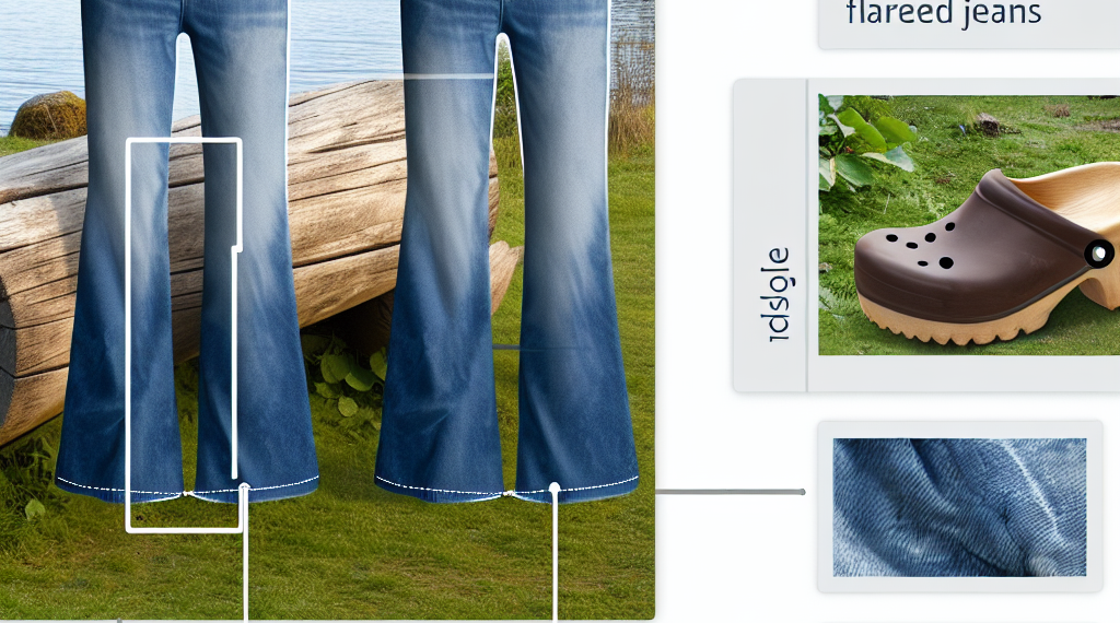 Los jeans acampanados de los 70 son tendencia y se llevan con zuecos en Primavera-Verano 2025