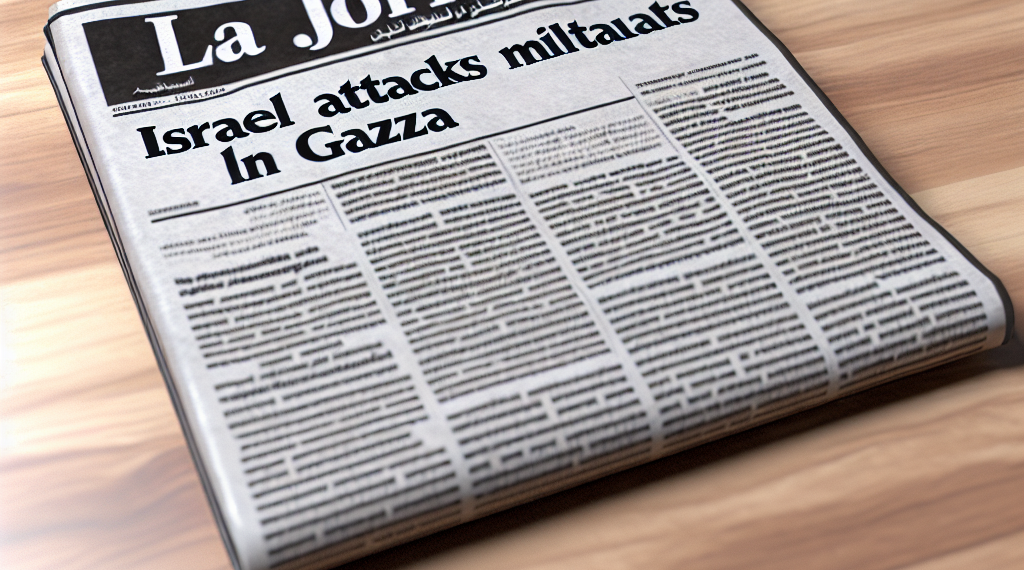 La Jornada - Israel bombardea a combatientes al norte de Gaza