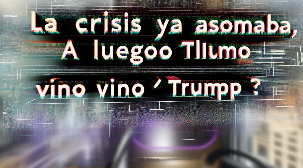La recesión ya estaba en el horizonte, después llegó Trump