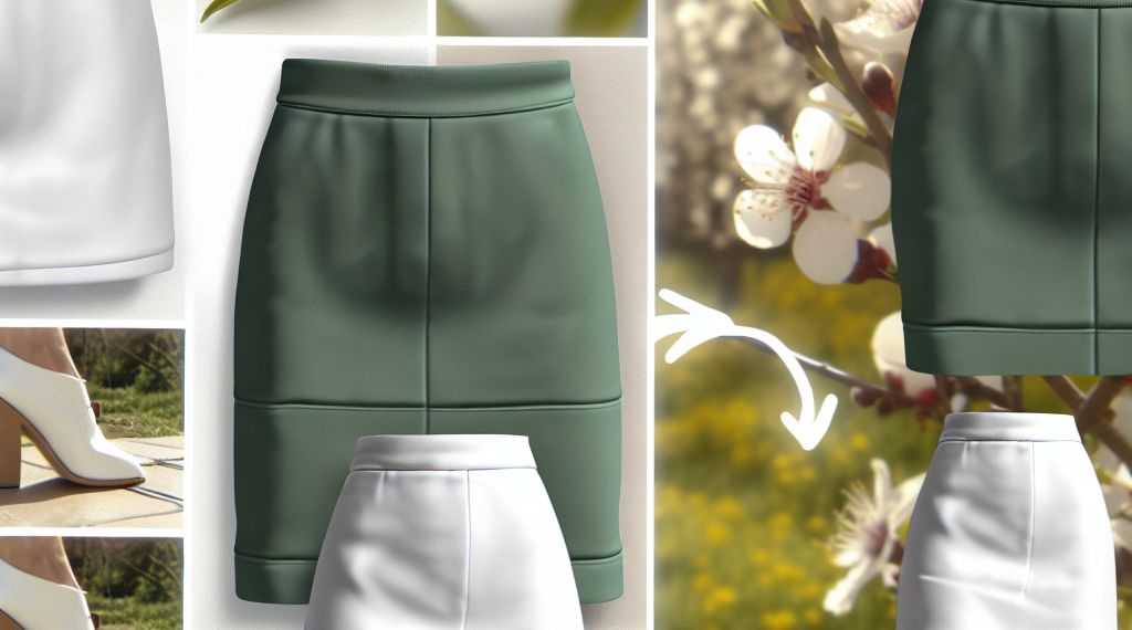 La falda vaquera blanca es la mejor prenda para llevar esta primavera