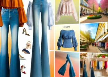 Las blusas más bonitas para lucir con jeans acampanados en primavera 2025, según tendencias