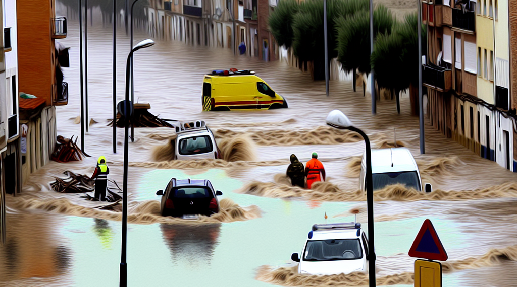 La tormenta Laurence provoca cortes de carreteras e inundaciones en España
