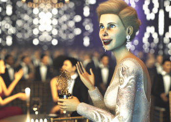 Lety Sahagun deslumbra con un vestido dorado inspirado en los 50 en los Oscars 2025