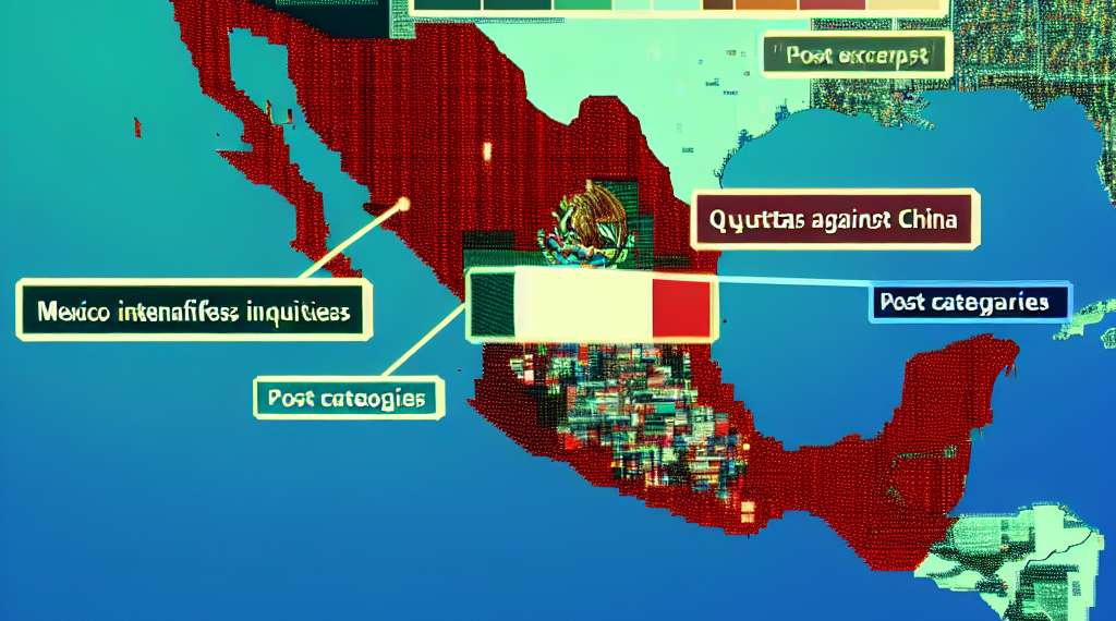 México suma cuatro investigaciones y refuerza cuotas contra China en sintonía con Trump