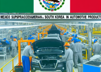 México rebasa a Alemania y Corea del Sur y se coloca como el 5º productor mundial de autos