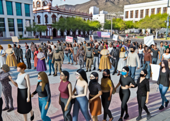 En Monterrey miles de mujeres no celebran, marchan exigiendo justicia