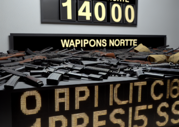 “Operación Frontera Norte” suma más mil 500 detenciones y más de mil 400 armas incautadas