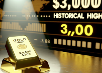 El oro rompe récord y supera los 3,000 dólares por primera vez en la historia