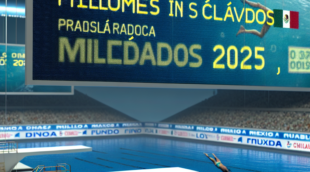 Paga México millones por no usar su nombre en copa mundial de clavados Guadalajara 2025