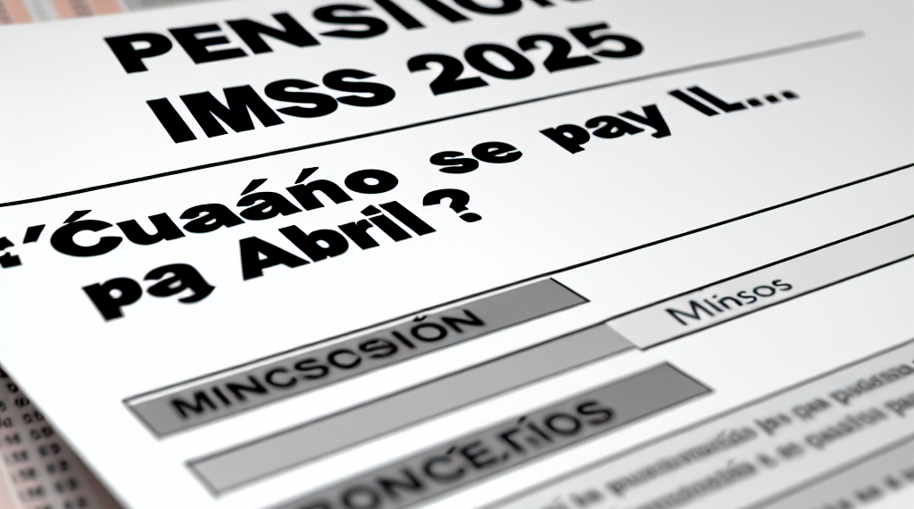Pensión IMSS 2025: ¿cuándo depositan el pago de abril?