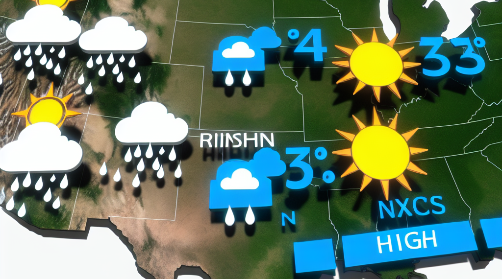 Pronostican lluvias en 4 estados y altas temperaturas para hoy en 5 entidades
