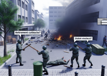 Protestas contra el ajuste a las pensiones de jubilados derivó en violencia cerca del Congreso argentino