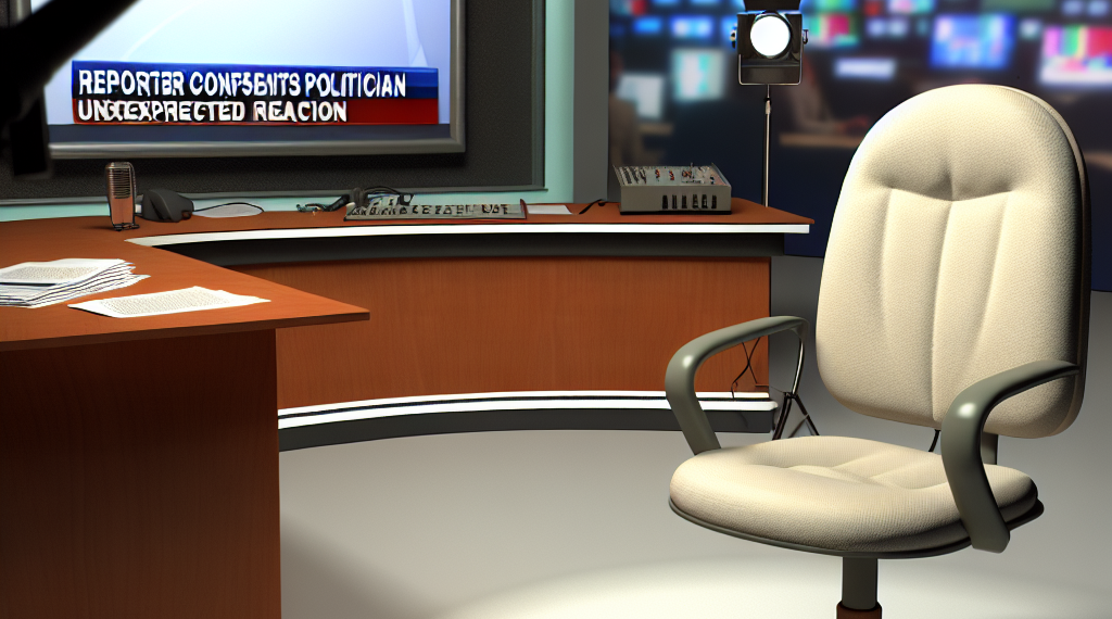 Periodista le da un "microfonazo" a Trump, así reaccionó