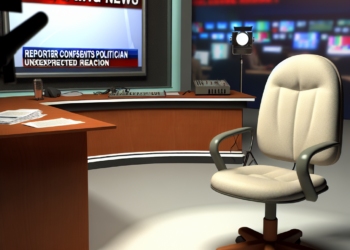 Periodista le da un "microfonazo" a Trump, así reaccionó