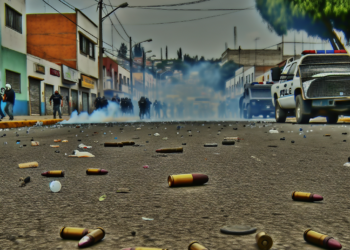 Con gas lacrimógeno y balas de goma, policías reprimen a mujeres durante el 8M en Oaxaca