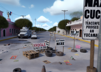 Policías recibieron con gas pimienta a manifestantes en marcha del 8M en Yucatán (Videos)