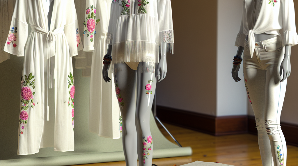 Vestidos bordados blancos que son un básico para la primavera-verano