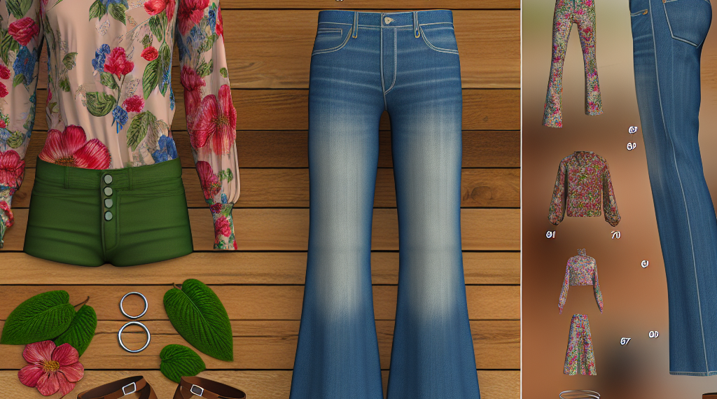 Blusas estampadas para llevar con jeans al estilo de los años 70 en Primavera-Verano 2025