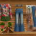 Blusas estampadas para llevar con jeans al estilo de los años 70 en Primavera-Verano 2025