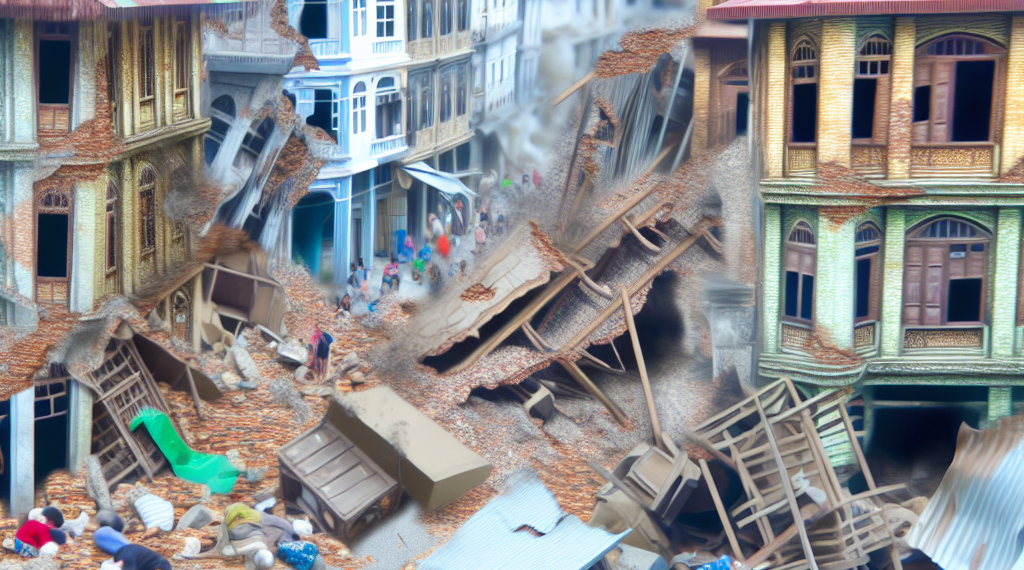Terremoto en Myanmar deja hasta el momento a 1,644 muertos