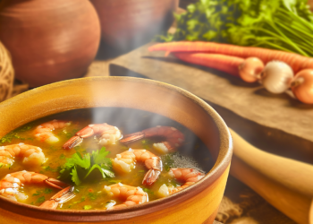 El caldo de camarón, tradición y sabor en un plato (receta)
