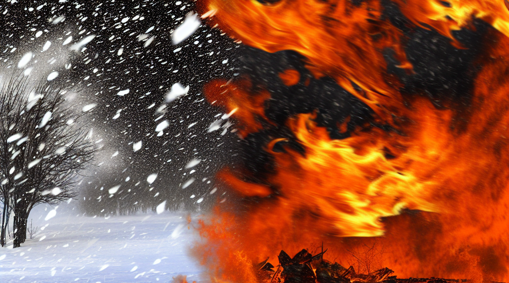 Una tormenta que atraviesa EE.UU. desata una ventisca mientras sus vientos avivan incendios forestales en el centro del país