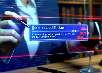 Trump amenaza con aplicar aranceles de 200% al champán y vinos de la UE