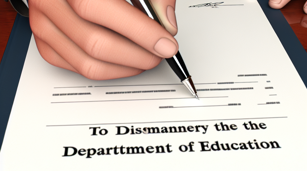 Trump firma un decreto que inicia el desmantelamiento del Departamento de Educación