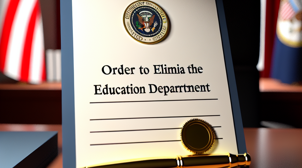 La Jornada - Trump firma orden que desmantela Departamento de Educación
