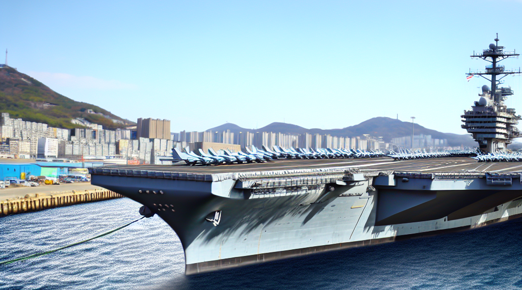 Portaaviones USS Carl Vinson llega a Busan para fortalecer alianza EE.UU.