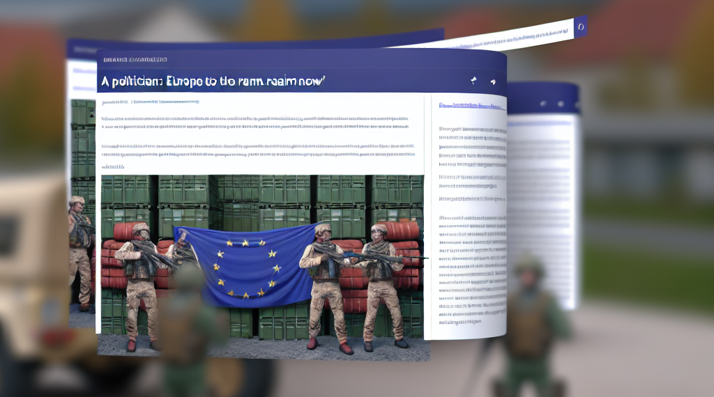 Ursula von der Leyen afirma que hay que "rearmar a Europa urgentemente"