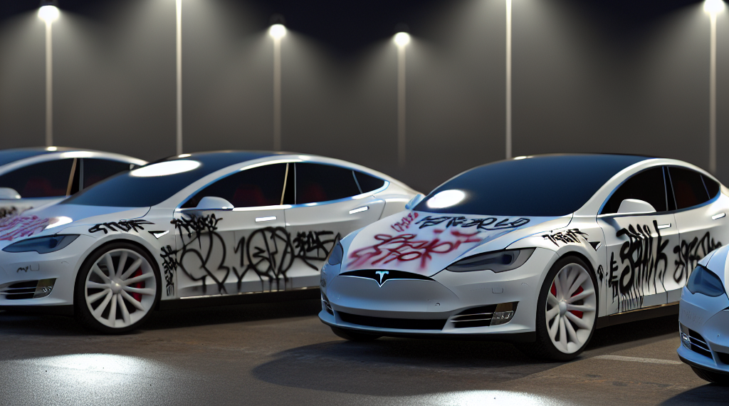 Personas que vandalizan los Tesla son terroristas, según el presidente Trump