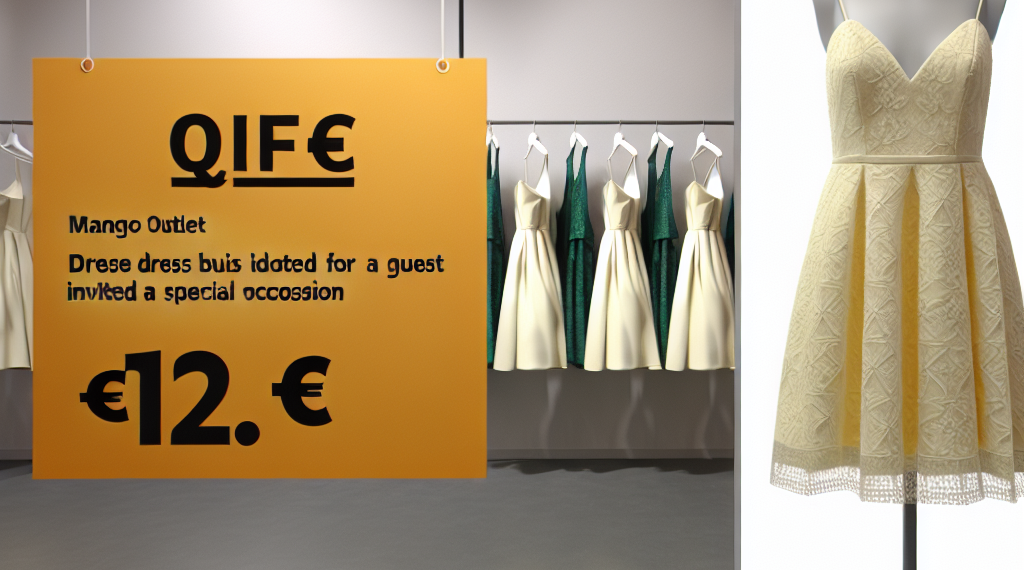 El vestido de 12 euros que está en Mango Outlet y es perfecto para ser la invitada perfecta a los 50