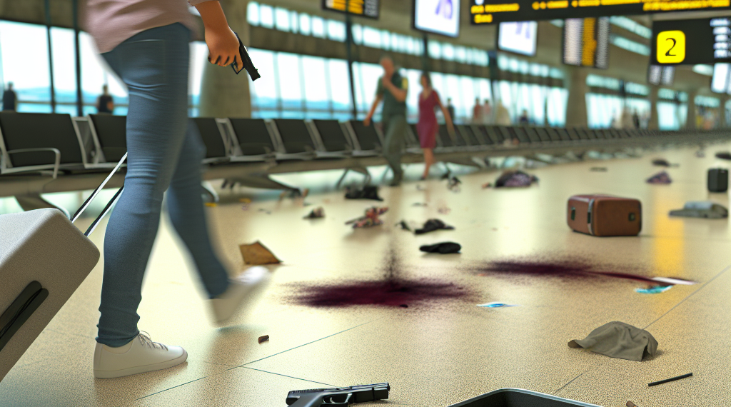 Pasajeros controlan a joven armado que iba a abordar un avión