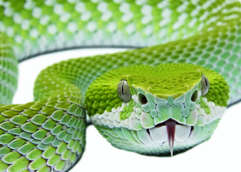 víbora isleña de labios blancos