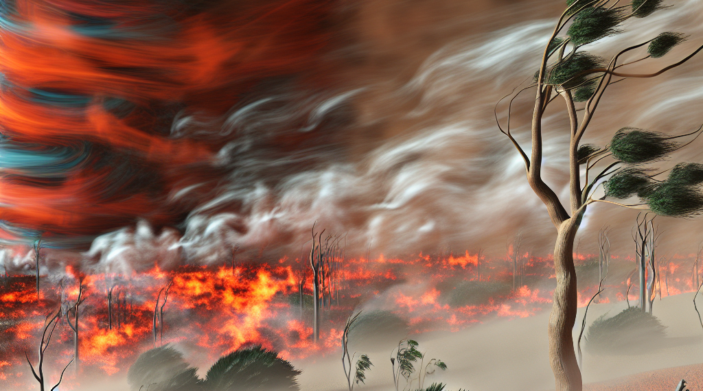 Viento con fuerza de huracán amenaza con un "peligro catastrófico de incendio" a partes de EE.UU.