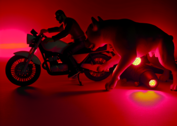 ¡En semáforo! Pitbull bajó de carro y atacó a motociclista 🎦 - El Tiempo de México