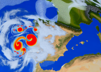 ¿qué es el efecto Fujiwhara que afecta a España?