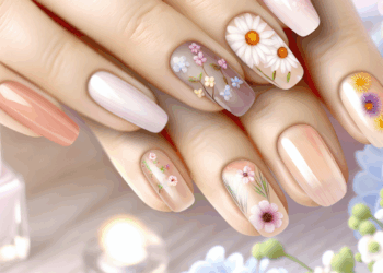 25 diseños de uñas con flores para llevar manos elegantes en Primavera-Verano 2025