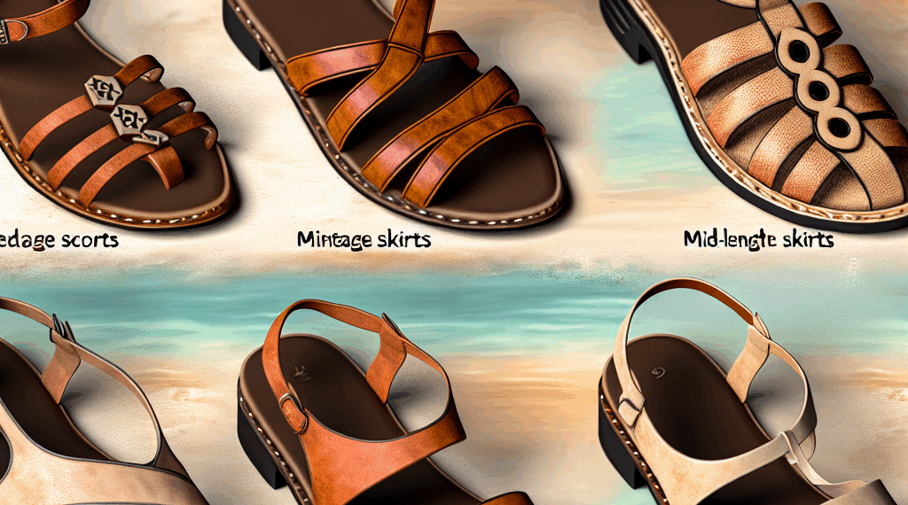 6 sandalias "de abuela" para llevar con faldas midi en Primavera-Verano 2025