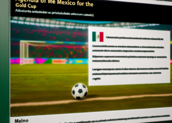 Listo el calendario de México para la Copa Oro